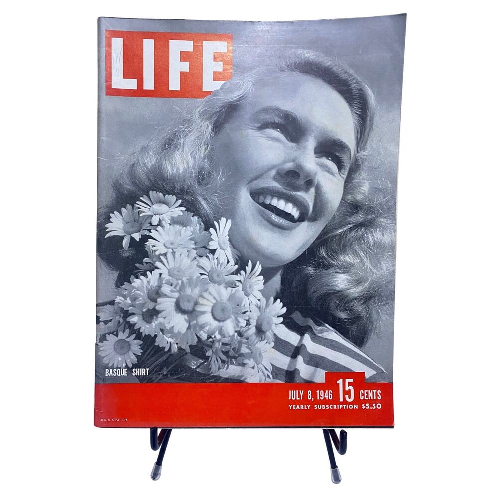 LIFE Magazine July 8 1946 Basque Shirt Fashion Jean Welch Vintage